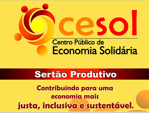 Folder Cesol Serto Produtivo - Saiba mais sobre o trabalho do Centro Pblico