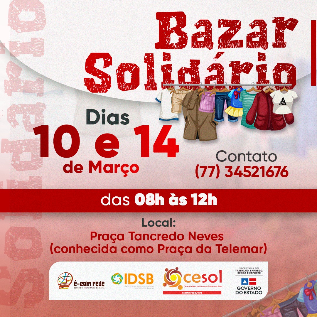 Empreendimentos realizaro Bazar Solidrio em Guanambi 