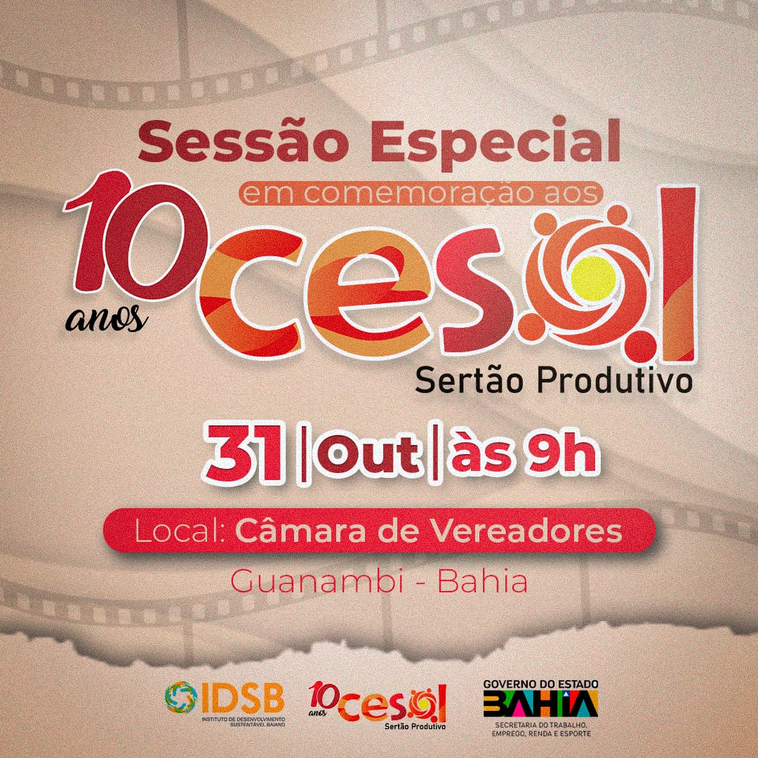Cesol Sertão Produtivo completa 10 anos e realizará evento comemorativo