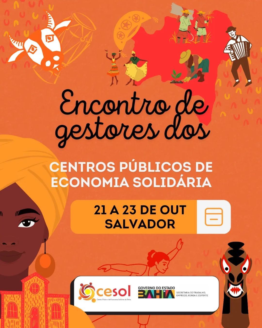 Encontro de gestores dos Centros Pblicos de Economia Solidria acontecer em Salvador de 21 a 23 de outubro