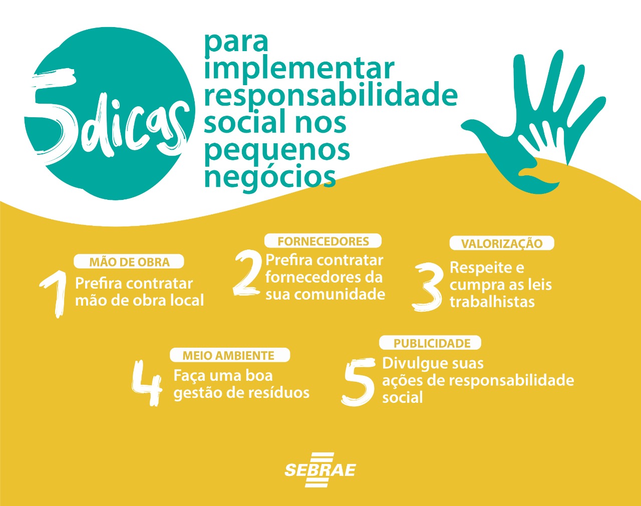 Sebrae mapeia cinco dicas para responsabilidade social nos pequenos negcios